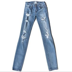American Eagle Super Stretch Ripped Jeggings